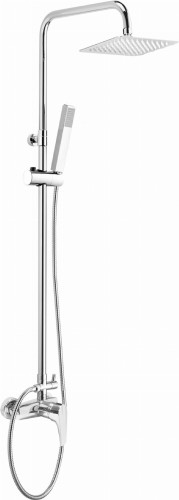 Deszczownia DEANTE PEONIA SQUARE z baterią natryskową i słuchawką, chrom NAC 01PM