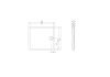 Brodzik prostokatny ROCA GRANADA MEDIO 100x90x7,5cm, biały A276338000