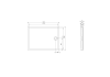 Brodzik prostokatny ROCA GRANADA MEDIO 120x90x7,5cm, biały A276341000