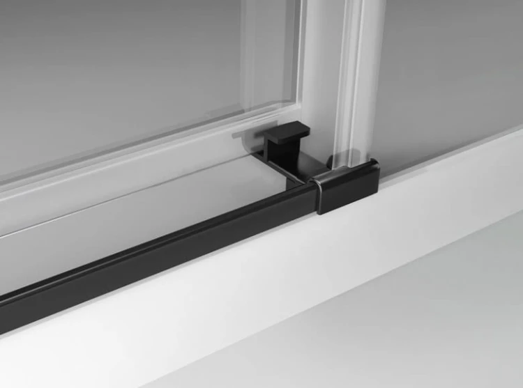 Drzwi prysznicowe SANSWISS TOP-LINE S TLS2 BLACK 100cm, rozsuwane, lewe, H=200cm, czarny mat TLS2G1000607