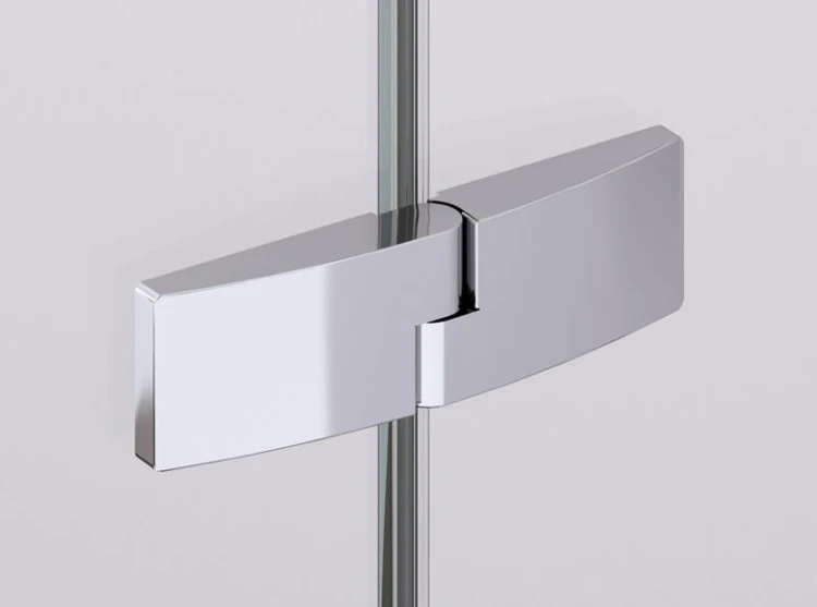 Drzwi prysznicowe SANSWISS ESCURA ES13 90cm, ze ścianką stałą, prawe, H=200cm, srebrny połysk ES13D0905007