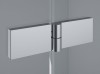 Drzwi prysznicowe SANSWISS PUR PU13P 100cm, ze ścianką stałą, lewe, H=200cm, chrom PU13PG1001007