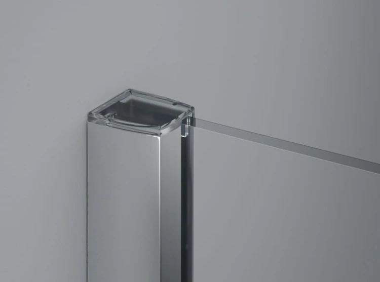 Drzwi prysznicowe SANSWISS PUR PU13P 140cm, ze ścianką stałą, prawe, H=200cm, chrom PU13PD1401007