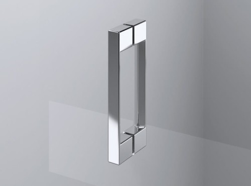 Drzwi prysznicowe SANSWISS PUR PU13P 90cm, ze ścianką stałą, lewe, H=200cm, chrom PU13PD0901007