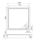 Brodzik kwadratowy ROCA MALAGA SQUARE COMPACT 80x80X13cm, biały A276254000