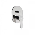 Bateria natryskowa TRES  BASE podtynkowa, 2-funkcyjna, chrom 21518001