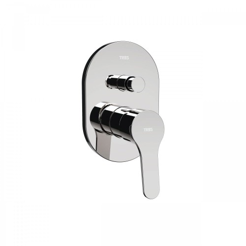 Bateria natryskowa TRES  BASE podtynkowa, 2-funkcyjna, chrom 21518001