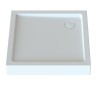 Brodzik kwadratowy SANPLAST FREE LINE 100x100x5cm, zabudowany, biały 615040114001000