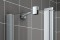 Scianka prysznicowa KERMI CADA XS CKTWD 75cm, H=200cm, srebrny połysk CKTWD07520VPK
