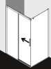 Drzwi prysznicowe KERMI NICA NID2R 140cm, rozsuwane, prawe, H=200cm, srebrny połysk NID2R14020VPK