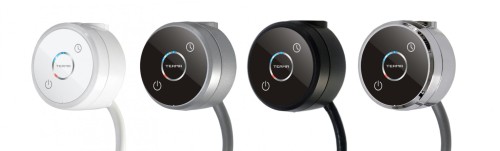 Grzałka elektryczna TERMA DRY 400W, kabel spiralny z wtyczką, chrom WEDRY04TCROU
