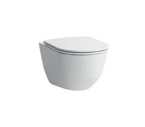 Miska wisząca LAUFEN PRO rimless 360x530mm z deską wolnoopadającą SlimSeat w komplecie, biała H8669560000001