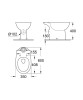 Miska kompaktowa GROHE BAU CERAMIC Uniwersalna, z kołnierzem, biały 39428000
