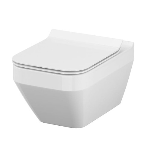 Miska wisząca WC CERSANIT CREA Cleanon, prostokątna, biała K114-016