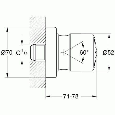 Dysza natryskowa GROHE RELEXA PLUS chrom 28198000