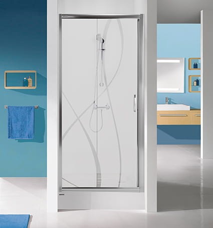Drzwi prysznicowe SANPLAST D2/TX5 100cm, szkło W0, srebrny błyszczący 600271111038401