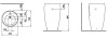 Umywalka LAUFEN ALESSI 53x90 zintegrowany postument ,przelew clou, LCC, biała H8119724001041