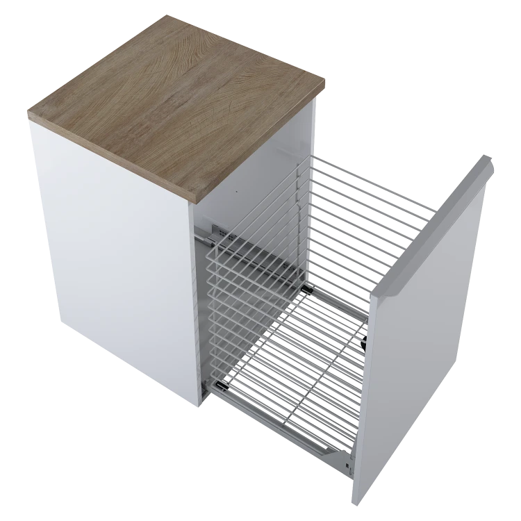 Komoda ELITA LOFTY 50x49cm, wisząca Cargo, biała 167029