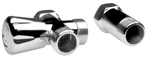 Zawór podłączeniowy FERRO do pralki z przedłużką 3/4”, chrom Z250
