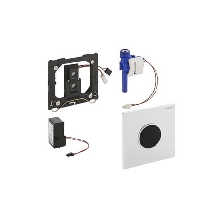 Zawór spłukujący GEBERIT SIGMA 10 do pisuaru czarny-chrom 116.025.KM.1