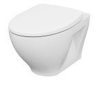 Miska wisząca WC CERSANIT MODUO z deską, CleanOn z deską wolnoopadającą, biała K701-262