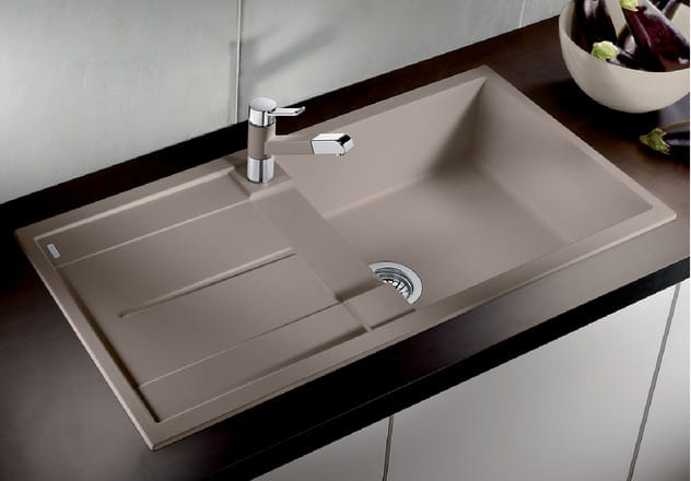 Zlewozmywak granitowy BLANCO METRA XL 6 S 100x50 cm, bez korka aut., kawowy, PuraDur 515143