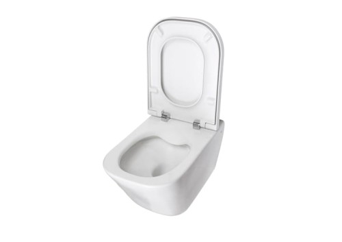 Miska wisząca WC ROCA GAP Rimless + deska wolnoopadająca, biała A34H47C000