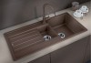 Zlewozmywak granitowy BLANCO LEGRA 6 S 100x50 cm, bez korka aut., antracyt 522207