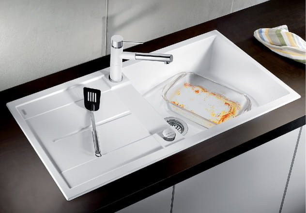 Zlewozmywak granitowy BLANCO METRA XL 6 S 100x50 cm, z korkiem aut., antracyt, PuraDur 515286