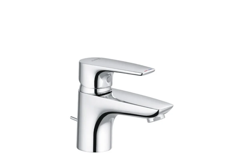 Bateria umywalkowa KLUDI PURE&SOLID stojąca, z korkiem, chrom 343850575