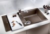 Zlewozmywak granitowy BLANCO ZIA XL 6 S 100x50 cm, z korkiem aut., antracyt, PuraDur 517558