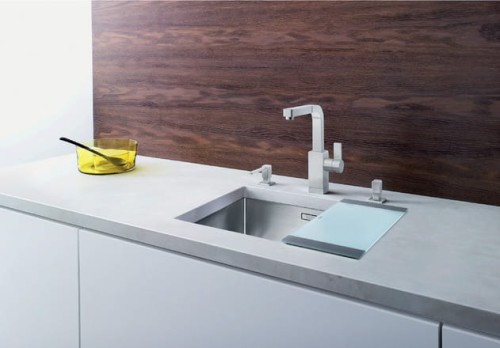 Zlewozmywak stalowy BLANCO CLARON 450-U 49x44 cm, bez korka aut., stal polerowana 521575