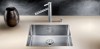 Zlewozmywak stalowy BLANCO CLARON 500-U 54x44 cm, bez korka aut., stal polerowana 521577