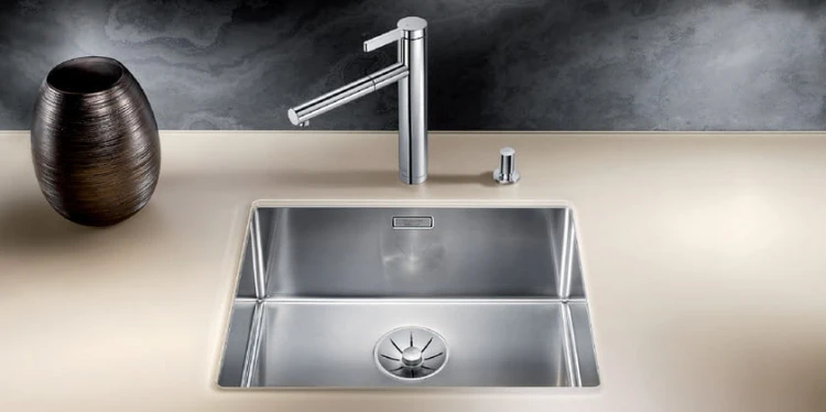 Zlewozmywak stalowy BLANCO CLARON 500-U 54x44 cm, bez korka aut., stal polerowana 521577