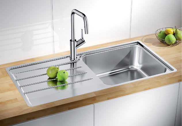 Zlewozmywak stalowy BLANCO LEMIS XL 6 S-IF 100x50 cm, bez korka aut., stal szczotkowana 523034