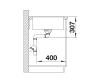 Zlewozmywak granitowy BLANCO AXIA III 45 S-F 77x50 cm, z korkiem aut., antracyt, PuraDur 523199