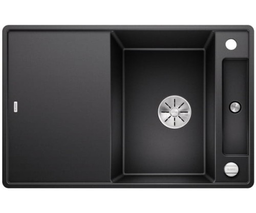 Zlewozmywak granitowy BLANCO AXIA III 45 S-F 77x50 cm, z korkiem aut., antracyt, PuraDur 523199
