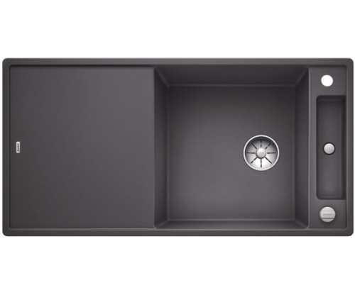 Zlewozmywak granitowy BLANCO AXIA III XL 6 S-F 99x50 cm, z korkiem aut., szarość skały, PuraDur 523521