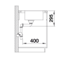 Zlewozmywak stalowy BLANCO DIVON II 5 S-IF 100x51 cm, z korkiem aut., prawy, stal polerowana 521660