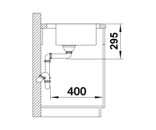 Zlewozmywak stalowy BLANCO DIVON II 5 S-IF 100x51 cm, z korkiem aut., prawy, stal polerowana 521660