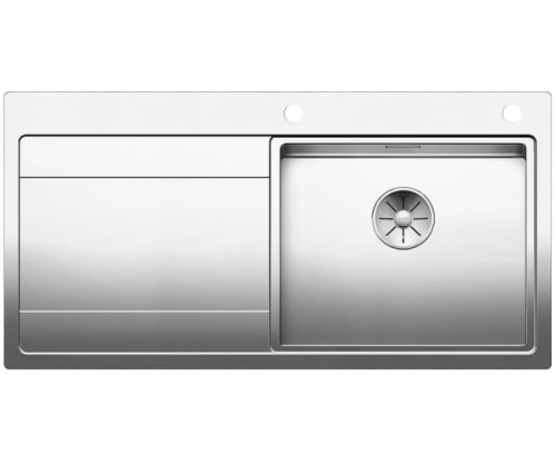 Zlewozmywak stalowy BLANCO DIVON II 5 S-IF 100x51 cm, z korkiem aut., prawy, stal polerowana 521660