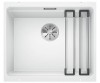Zlewozmywak granitowy BLANCO ETAGON 500-U 53x46 cm, bez korka aut., biały, PuraDur 522231