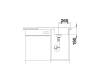 Zlewozmywak stalowy BLANCO LANTOS 45 S-IF COMPACT 76x48 cm, z korkiem aut., stal szczotkowana 519059