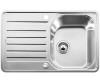 Zlewozmywak stalowy BLANCO LANTOS 45 S-IF COMPACT 76x48 cm, z korkiem aut., stal szczotkowana 519059