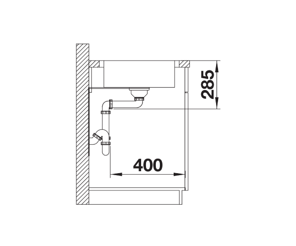 Zlewozmywak stalowy BLANCO LANTOS XL 6 S-IF COMPACT 78x50 cm, z korkiem aut., stal szczotkowana 523140
