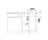 Zlewozmywak stalowy BLANCO LANTOS XL 6 S-IF COMPACT 78x50 cm, z korkiem aut., stal szczotkowana 523140