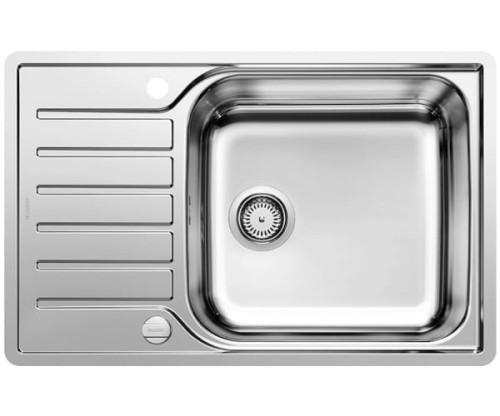 Zlewozmywak stalowy BLANCO LANTOS XL 6 S-IF COMPACT 78x50 cm, z korkiem aut., stal szczotkowana 523140