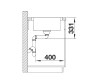 Zlewozmywak stalowy BLANCO LEMIS 45 S-IF 86x50 cm, bez korka aut., stal szczotkowana 523030