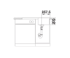 Zlewozmywak stalowy BLANCO LEMIS 45 S-IF 86x50 cm, bez korka aut., stal szczotkowana 523030