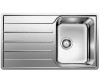 Zlewozmywak stalowy BLANCO LEMIS 45 S-IF 86x50 cm, bez korka aut., stal szczotkowana 523030